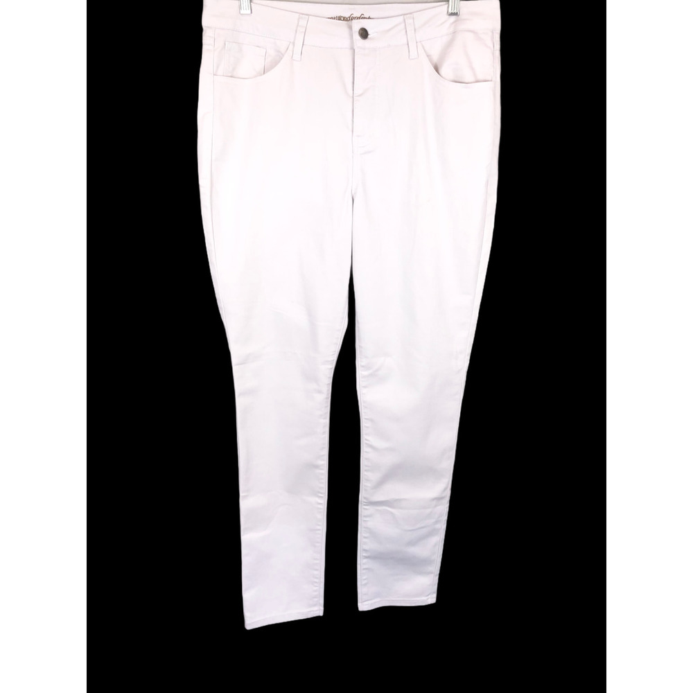 Women with Control Tall My Wonder Denim White Stain Resistant Jeans Size 26WT